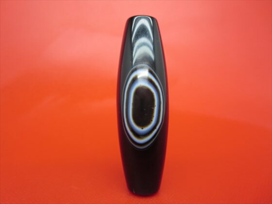 【チベット高級天珠】羊眼板珠・天眼珠約61×19mm【一点物】