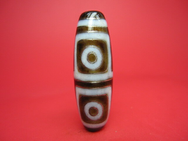 【チベット銀線天珠】四眼天珠【一点物】