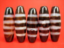 ※訳あり※【チベット高級至純天珠】線珠(4本線)38×12mm【2粒SET】