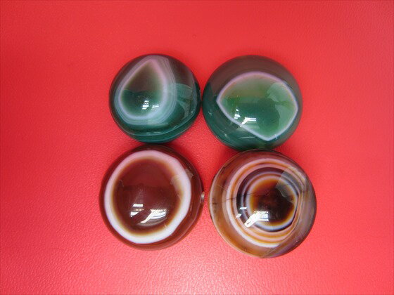 【チベット高級天珠】羊眼板珠・天眼珠【4粒SET】【一点物】