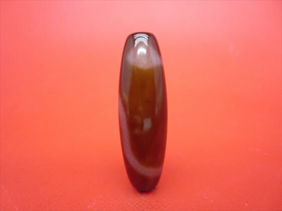 【チベット高級龍紋天珠】白蛇天珠約39×12mm【一点物】