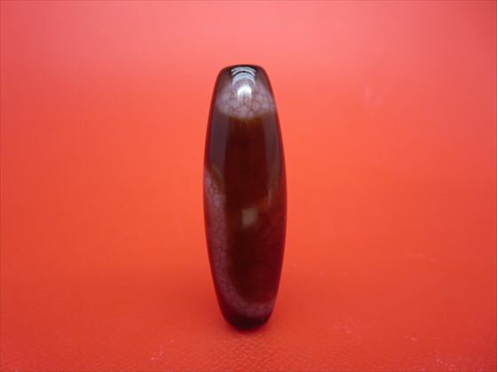 【チベット高級龍紋天珠】白蛇天珠約38×12mm【一点物】