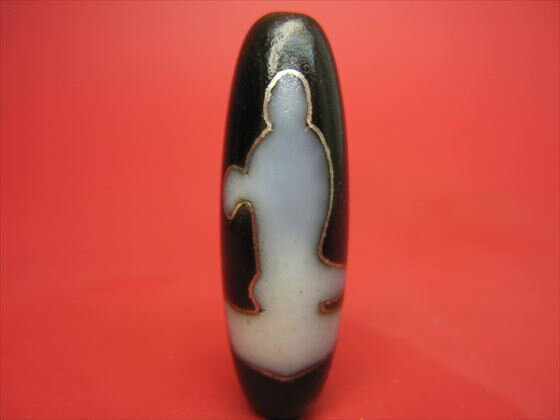 【チベット銀線天珠】観音天珠ハンドメイド【一点物】