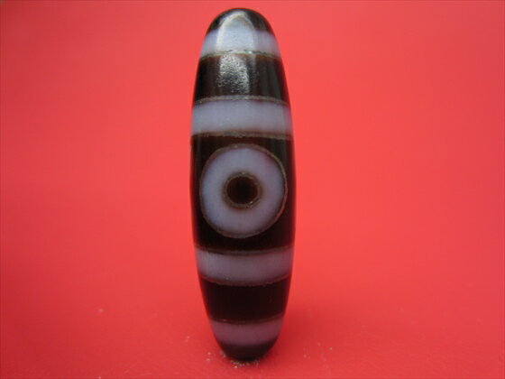 【チベット銀線天珠】三眼天珠【一点物】