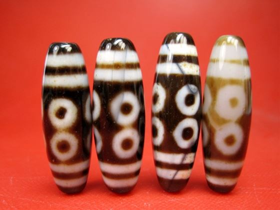 ※訳あり※【チベット高級至純天珠】八眼天珠38×12mm【2粒SET】