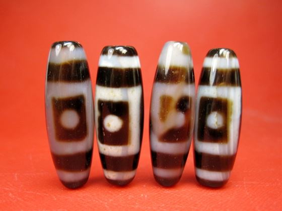 ※訳あり※【チベット高級至純天珠】星辰天珠38×12mm【2粒SET】