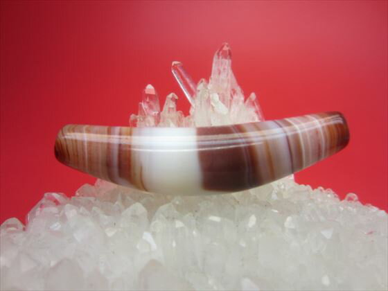 【紅朱砂天然線珠】【牛角】【一点物】