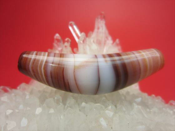 【紅朱砂天然線珠】【牛角】【一点物】