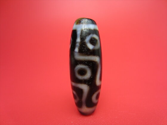 【九眼紅朱砂天珠】【馬蹄痕】【一点物】