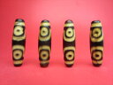 ※特価※【チベット天珠】三眼天珠油潤加工38±1×12±1mm【馬蹄痕】