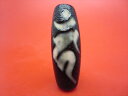 【チベット天珠】如意不動明王天珠(カーン)約38×14mm【龍鱗加工】【一点物】