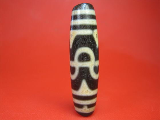 【チベット天珠】六辨蓮花天珠油潤加工