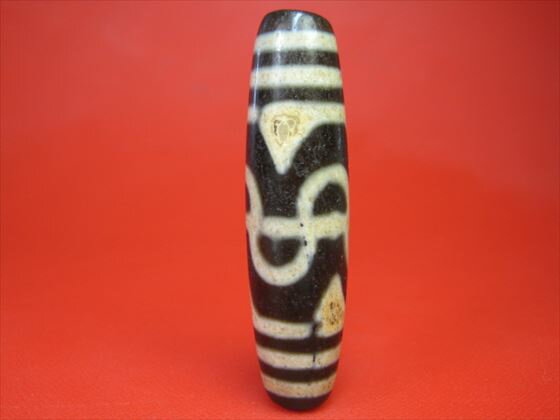 【チベット天珠】六辨蓮花天珠油潤加工