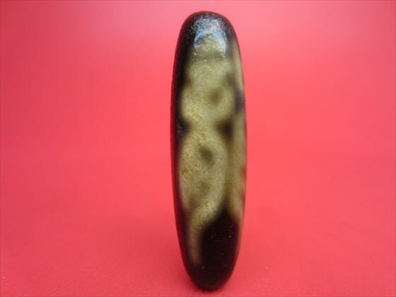 【チベット天珠】龍鳳天珠油潤加工【馬蹄痕】【一点物】