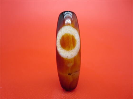 【チベット天珠】日月星天珠約36×12mm【天然模様入り】【一点物】