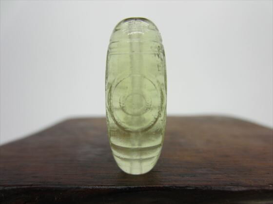 【リビアングラス天珠】三眼天珠3.5g【鑑別済み】【一点物】