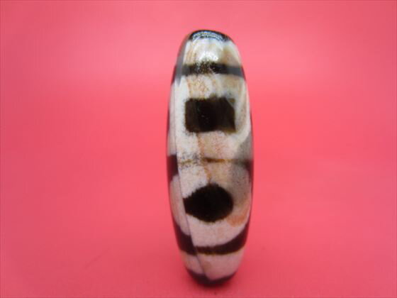 【雙天地紅朱砂天珠】【馬蹄痕】【一点物】