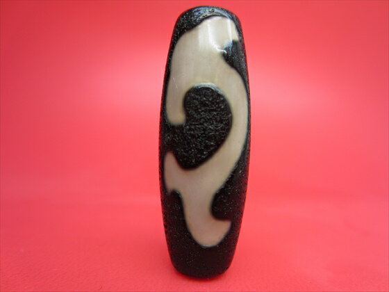 【チベット天珠】如意文殊菩薩天珠(マン)【龍鱗加工】【一点物】