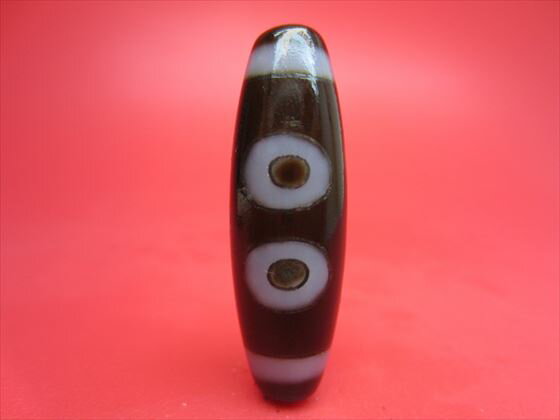 【チベット銀線天珠】三眼天珠【一点物】