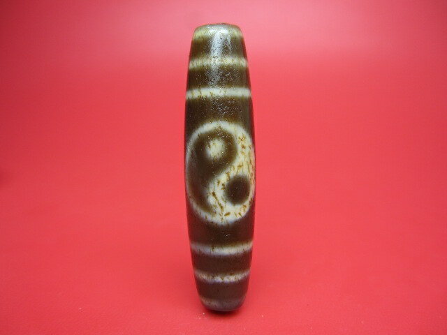 【チベット高級至純天珠】太極天珠油潤加工