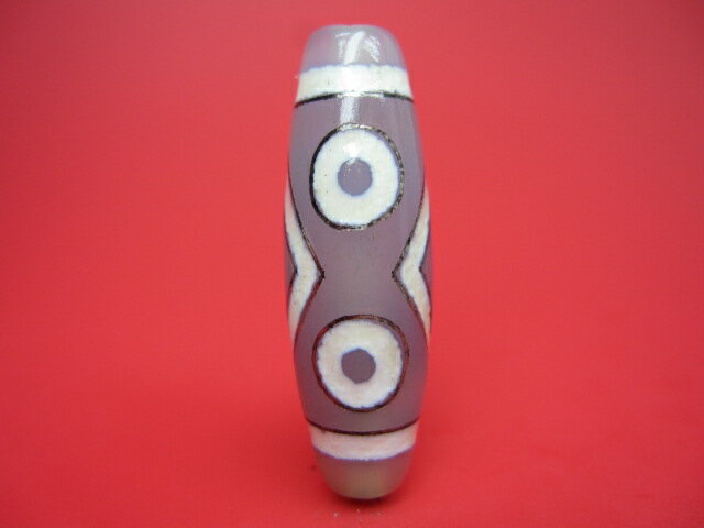 【チベット銀線天珠】金剛四眼天珠【一点物】