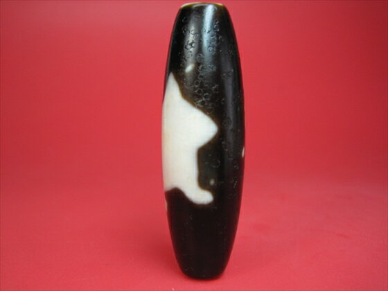 【チベット至純風化天珠】十二支・子【馬蹄痕】