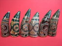 【チベット天珠】三眼天珠牛角31~39×11~13mm