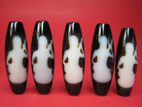 【チベット高級至純天珠】琵琶観音天珠38×12mm