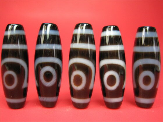 【チベット高級至純天珠】二眼天珠38×12mm