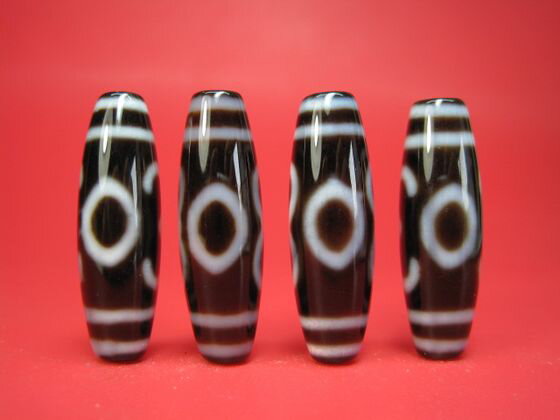 【チベット高級至純天珠】如意二眼天珠38×12mm