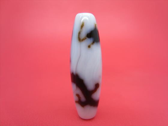 【チベット高級天珠】騎龍観音天珠・白【一点物】