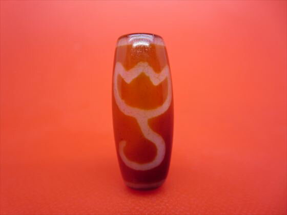 【チベット天珠】水蓮花天珠約31×12mm【一点物】