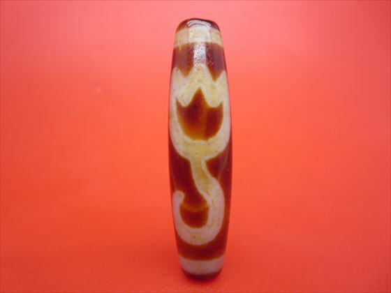 【チベット天珠】水蓮花天珠約50×12mm【一点物】