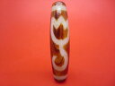 【チベット天珠】水蓮花天珠約51×12mm【天然模様入り】【一点物】