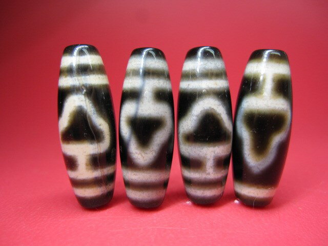 【チベット高級至純天珠】菩提天珠28×11mm 【3粒SET】