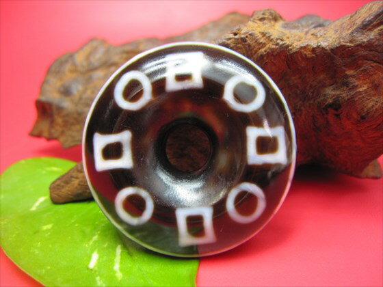 【チベット高級至純天珠】雙天地天珠