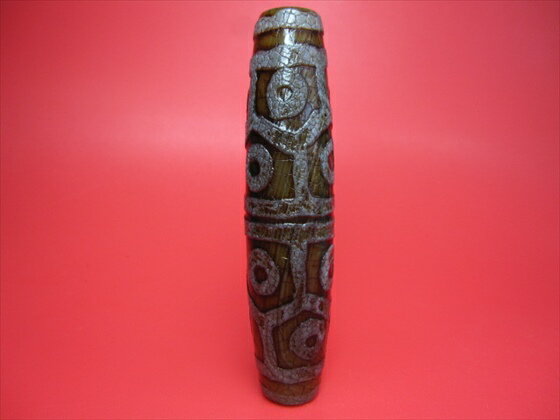 【チベット天珠:置物】亀甲十二眼天珠【一点物】