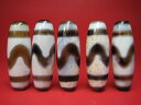 【チベット高級至純天珠】虎牙天珠・白39×13mm