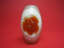 【チベット高級天珠】羊眼板珠・天眼珠(ツヤなし)約34×20mm【水晶入り】【一点物】