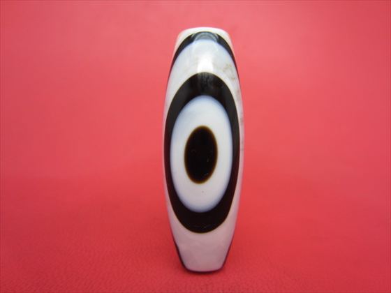 【チベット高級天珠】羊眼板珠・天眼珠約48×17mm【水晶入り】【一点物】