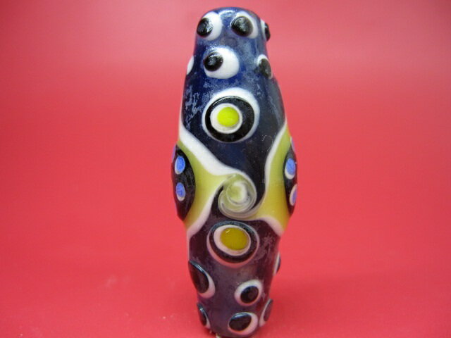 【チベットアンティークガラス天珠】多眼天珠