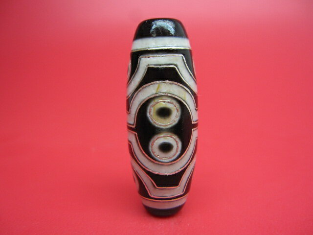 【チベット銀線天珠】八眼天珠ハンドメイド