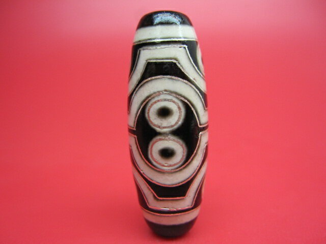 【チベット銀線天珠】八眼天珠ハンドメイド