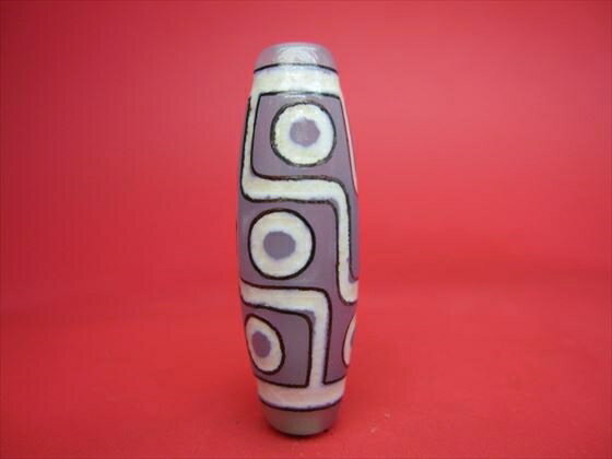 【チベット銀線天珠】九眼天珠ハンドメイド【一点物】