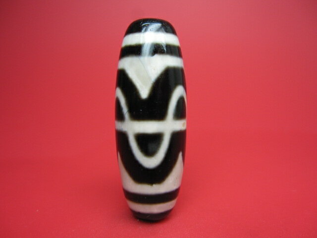 【チベット天珠】虎牙六辨蓮花天珠【一点物】