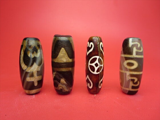 【チベット天珠】バラエティミックス【8粒SET】【一点物】