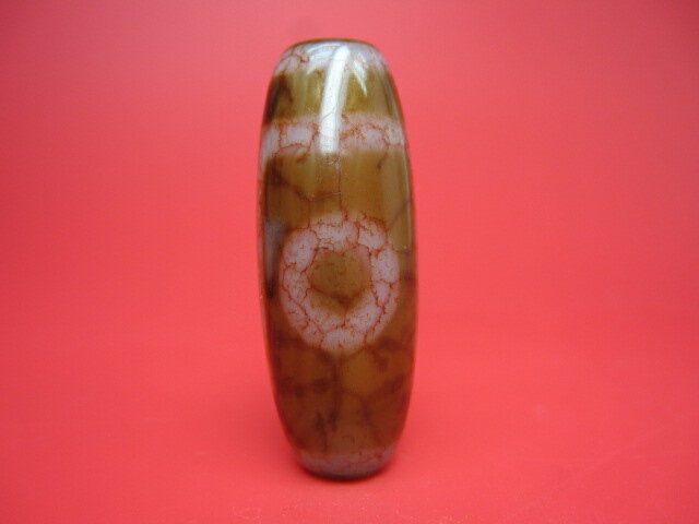 【チベット高級龍紋天珠】一眼天珠【天然模様入り】【一点物】