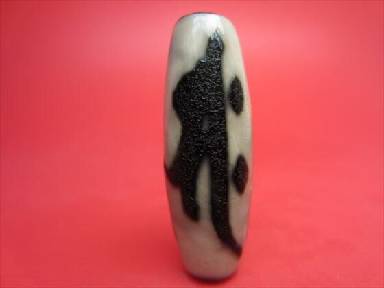 【チベット天珠】如意勢至菩薩天珠(サク)【龍鱗加工・天然模様入り】【一点物】