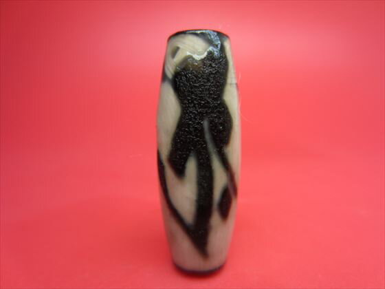 【チベット天珠】如意虚空蔵菩薩天珠(タラーク)【龍鱗加工・天然模様入り】【一点物】