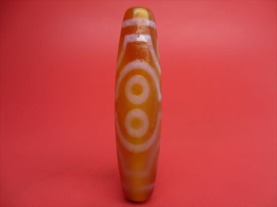 【チベット紅玉髄天珠】八眼天珠カーネリアン【馬蹄痕】【一点物】